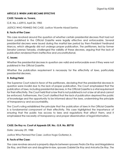 Pfr Digested Cases Civil Law Digest Cases Digest By Kdsb Article