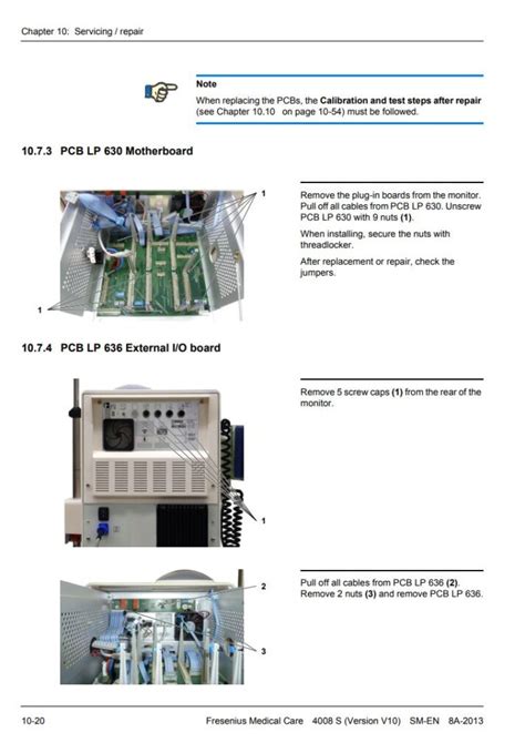 Service Manual Fresenius Medical Care Fresenius 4008s Hemodialysis Machine