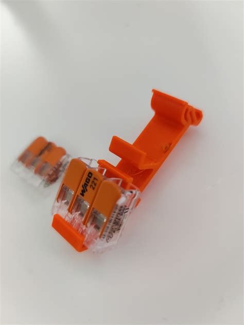 Wago 221 Din Rail Holder Awg 20 10 By Riverraid Download Free Stl