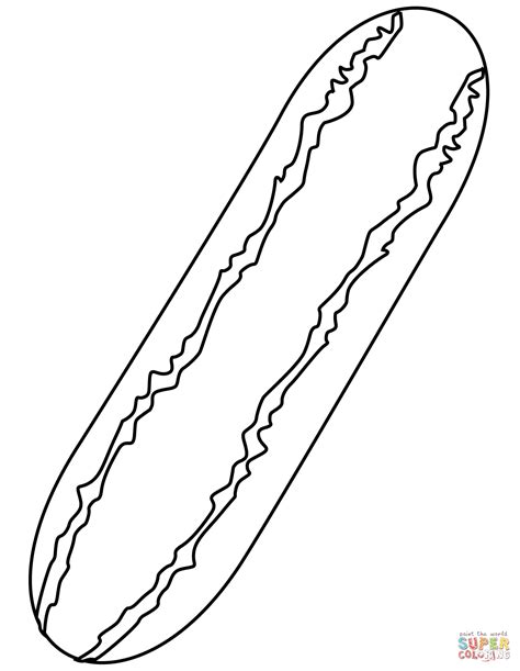 Cucumber Coloring Page Free Printable Coloring Pages