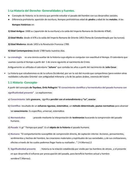 Resumen Historia Del Derecho Modulo 1 Y 2 1 La Historia Del Derecho