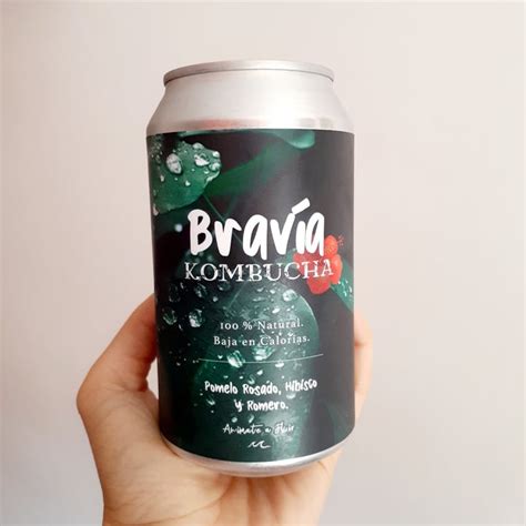 Brav A Kombucha Bebida Probi Tica De Hibisco Pomelo Rosado Y Romero