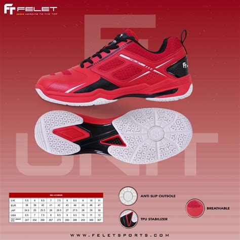 FELET Latest Badminton Shoes F UNIT 100 Original By FLEET Shopee