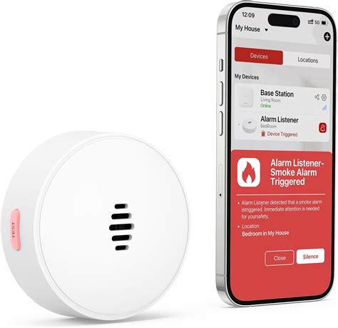 X Sense Smart Smoke Detector XS01 M 1 Pack Smart Water Leak Detector