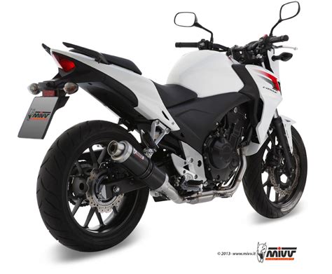 Mivv GP RVS Black Slip On Einddemper Met E Keur Honda CB 500 X 2013