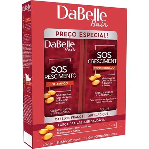 Shampoo Dabelle Ml Sos Crescimento Condicionador Ml Shopee Brasil