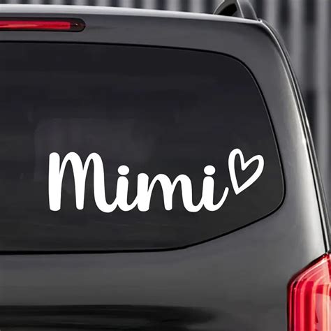 Mimi Decal Mimi Decal Car Sticker Mimi Vinyl Sticker Car Temu