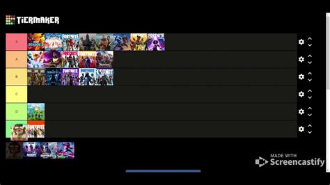 Ranking Every Fortnite Season On A Tier List Fortnite Rankings YouTube