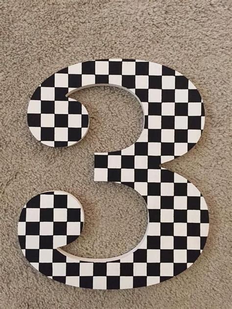 Checkered Flag Racecar Race Car Birthday Party Photo Prop