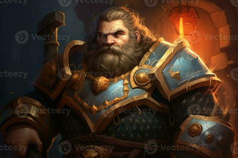 Devout Dwarf paladin man. Generate Ai 29175205 Stock Photo at Vecteezy