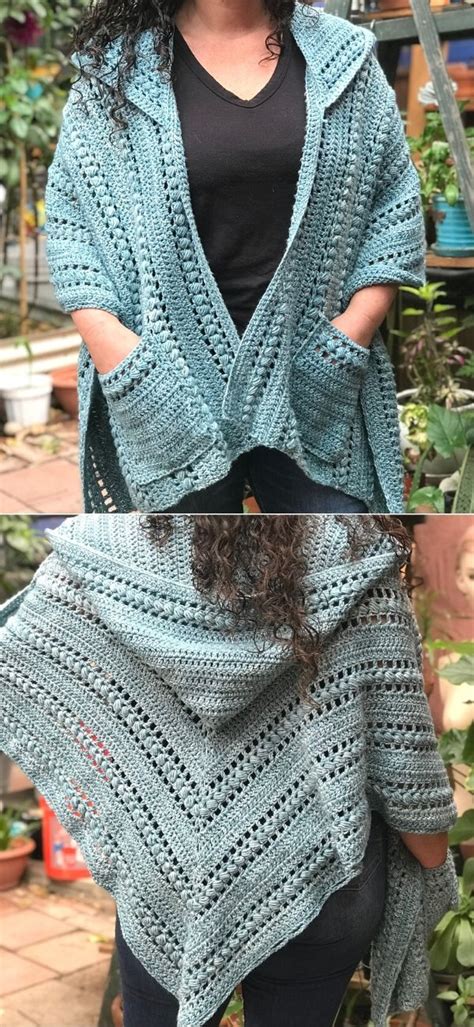 Fantastic Hooded Crochet Shawls Pattern Center