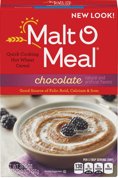 12 PACKS : Malt-O-Meal Chocolate Malt O Meal Hot Wheat Cereal, 28 Ounce ...