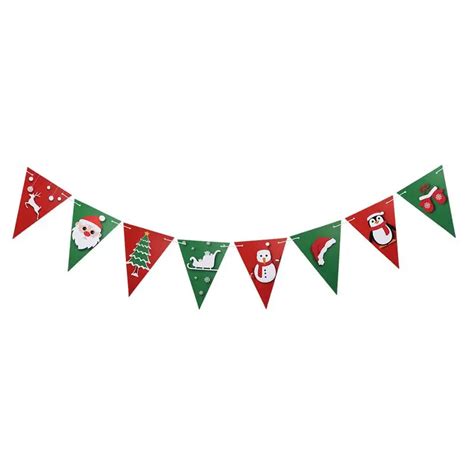 Aliexpress.com : Buy 8pcs Merry Christmas Banner Winter Christmas ...