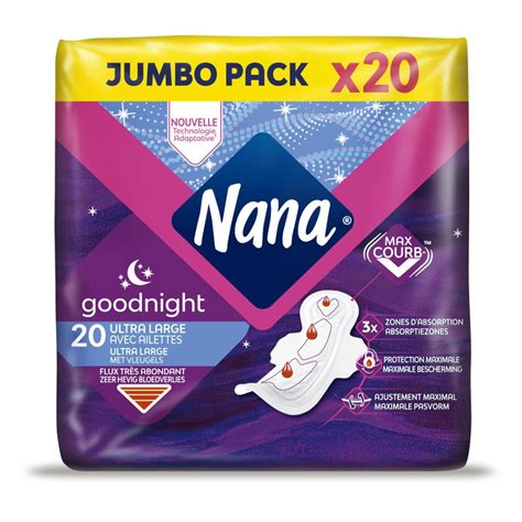 Acheter Nana Serviettes Hygiéniques Ultra Goodnight 20 Serviettes