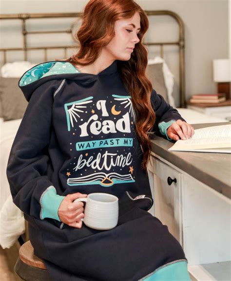 Read Past My Bedtime Sleep Hoodie