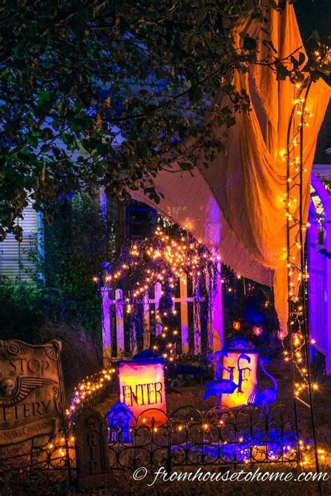 Halloween Outdoor Lighting Ideas 21 Spooky Ways To Light Your Yard