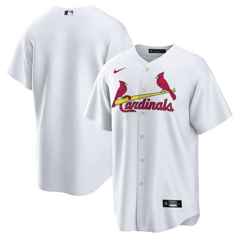 MenS St Louis Cardinals Nike White Home Blank Replica Jersey