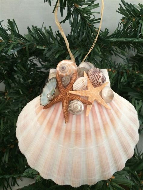 An Ornament With Shells And Starfish On It