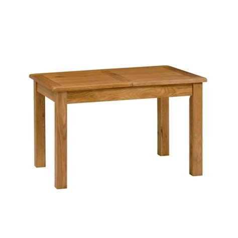 rustic oak extending dining table