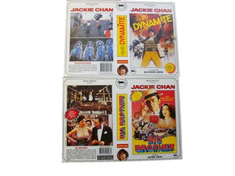 Jackie Chan Lot De Jaquettes Vhs Comme Neuves Rene Chateau Mister