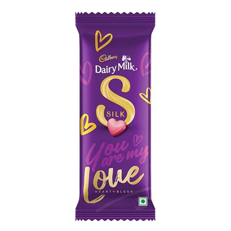 cadbury dairy milk silk heart blush chocolate    love sinin