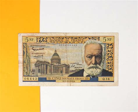 Banque De France Billet Nf Victor Hugo B Tb