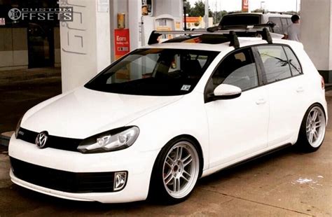 2013 Volkswagen Gti Enkei Rpf1 Bc Racing Coilovers Custom Offsets