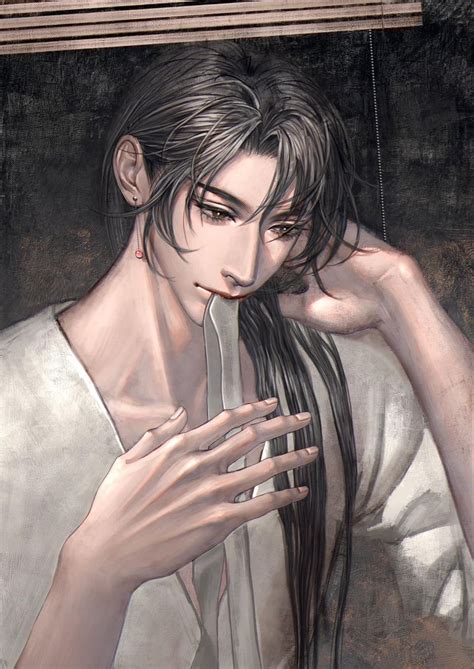 Qiang Jin Jiu Dark Art Illustrations Male Art Boy Art