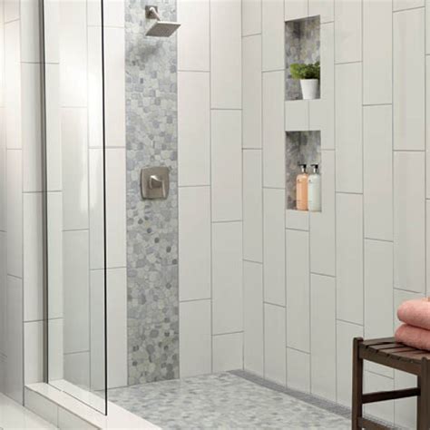 Daltile Restore Bright White In X In Ceramic Bevel Wall Tile