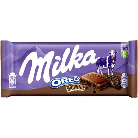 Milka Oreo Brownie Chocolate Bar 100 Gr