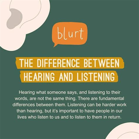 Difference Between Hearing And Listening Lilyanaaresschmitt