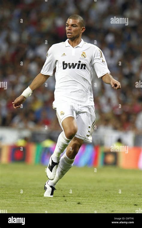 Pepe (Real) playing for the panish "Super Cup" match between Real ...