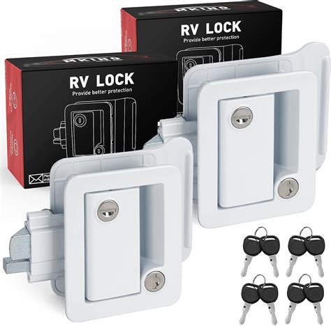 Mking Rv Door Lock Camper Door Lock Rv Entry Door Latch Travel Trailer Door Latch Zinc Alloy