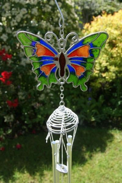 Green Butterfly Wind Chime The Wind Chime Shop Limited