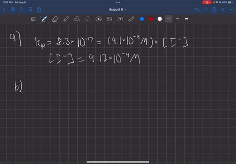 SOLVED Calculate The Concentration Of OH In A Saturated Aqueous