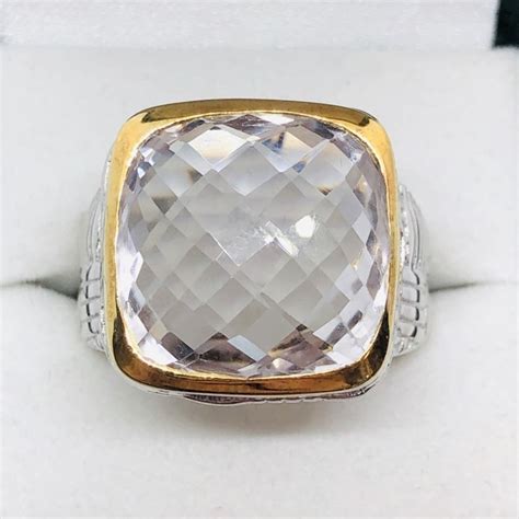 Rose Quartz Mens Ring Size 9