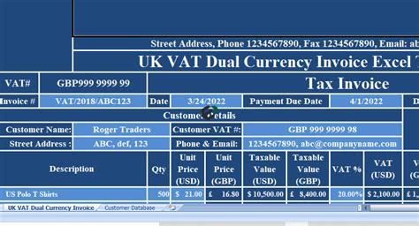 Download 11 Free United Kingdom Uk Vat Excel Templates