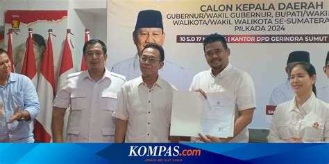 Jadi Kader Gerindra Bobby Langsung Daftar Bakal Calon Gubernur Sumut