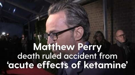 Matthew Perry Cause Of Death Likely ‘recreational Ketamine’ The Advertiser