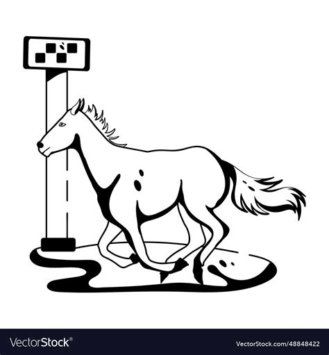 Horse race Royalty Free Vector Image - VectorStock