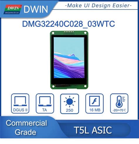 Dwin Inch Tft Display Hmi Touch Screen Smart Screen Hmi