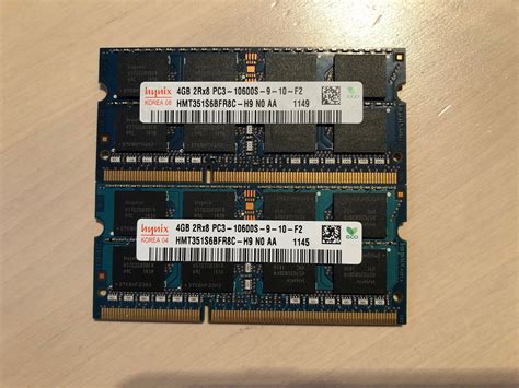 8GB 2x4GB Hynix SO DIMM DDR3 PC3 10600 1333 403613818 ᐈ Köp på