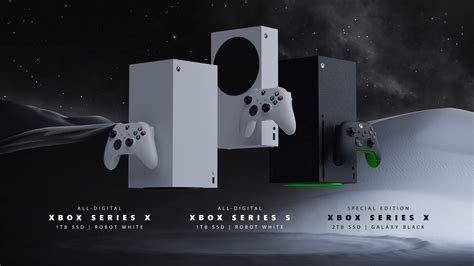 The Digital Only And Galaxy Black Xbox Series X Consoles Are Now