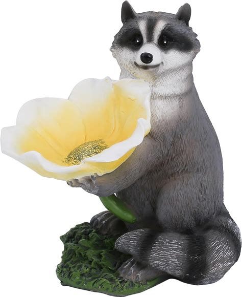 Afnal Raccoon Outdoor Statue Garden Decoration T For