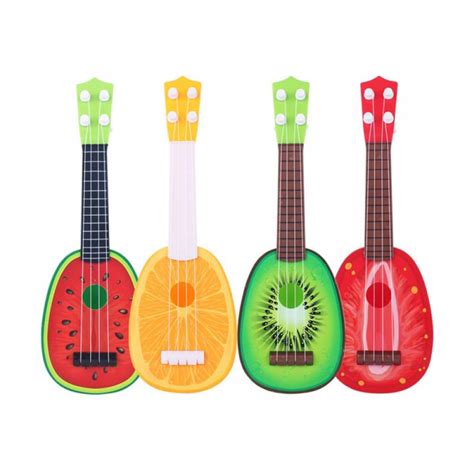 Mini Guitar Ukulele Toy For Kids4 Strings Keep Tones Can Play Children