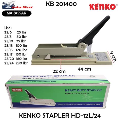 Jual PCS KENKO STAPLER HD 12L 24 HEKTER JILID Shopee Indonesia