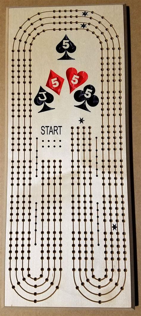 Cribbage Board Template