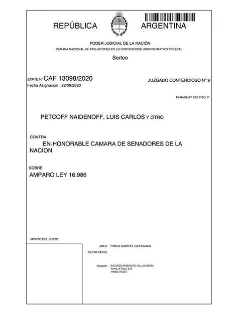 Tensión En El Senado Juntos Por El Cambio Fue A La Justicia Y Cristina