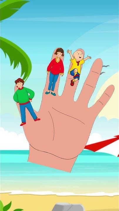 Caillou Finger Family Song Nursery Rhymes For Kids Lyrics Daddy Finger ...