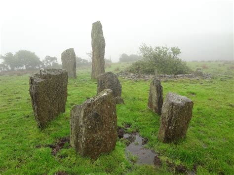 Ireland Co Cork Kealkil Stone Circle Northeast Of Bantry In Western